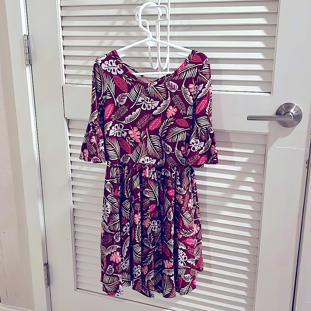 Dot Dot Smile Flutter Sleeve Twirl Dress